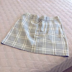 Plaid mini skirt